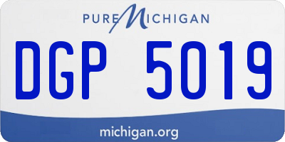 MI license plate DGP5019