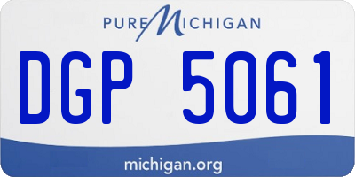 MI license plate DGP5061