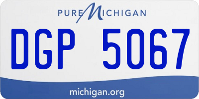 MI license plate DGP5067