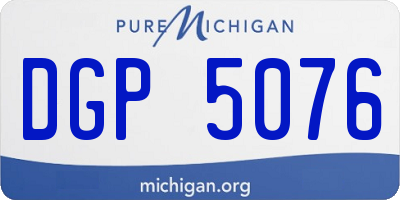 MI license plate DGP5076