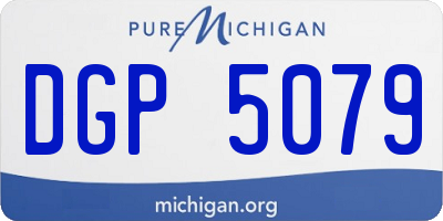 MI license plate DGP5079