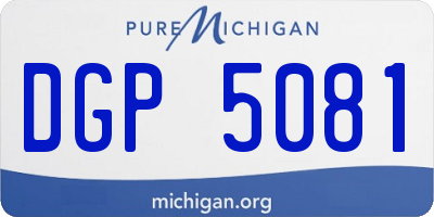 MI license plate DGP5081