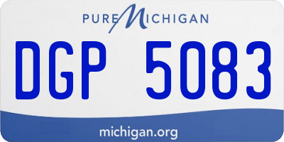 MI license plate DGP5083