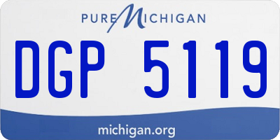 MI license plate DGP5119