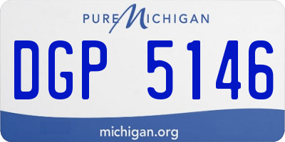 MI license plate DGP5146