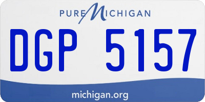 MI license plate DGP5157