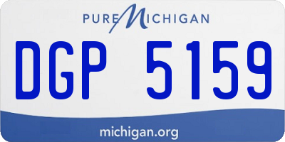 MI license plate DGP5159