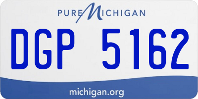 MI license plate DGP5162
