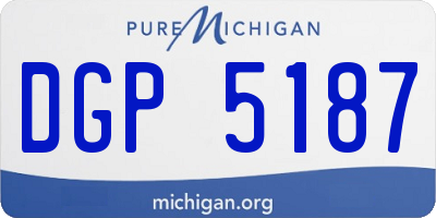 MI license plate DGP5187