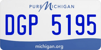 MI license plate DGP5195