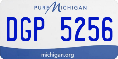 MI license plate DGP5256