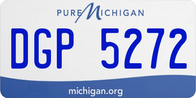 MI license plate DGP5272