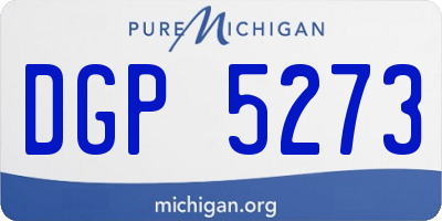 MI license plate DGP5273