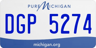 MI license plate DGP5274