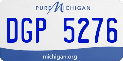 MI license plate DGP5276