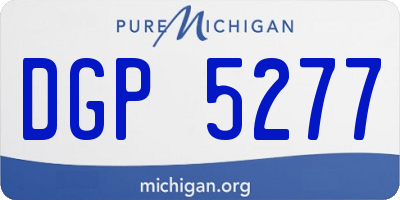 MI license plate DGP5277