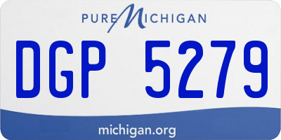 MI license plate DGP5279