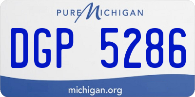 MI license plate DGP5286