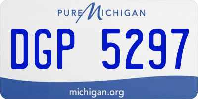 MI license plate DGP5297