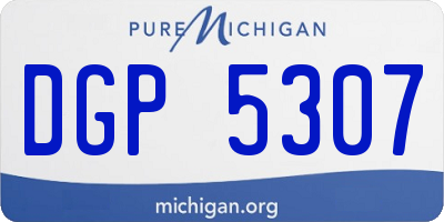 MI license plate DGP5307