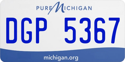 MI license plate DGP5367