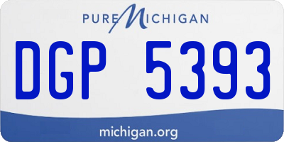 MI license plate DGP5393
