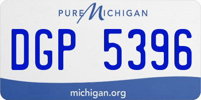 MI license plate DGP5396