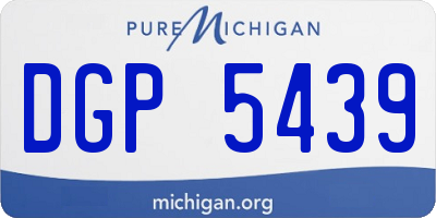 MI license plate DGP5439
