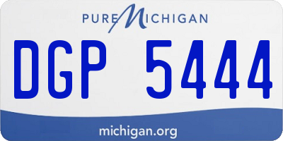 MI license plate DGP5444