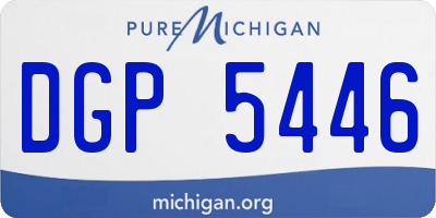 MI license plate DGP5446