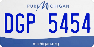 MI license plate DGP5454