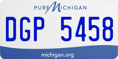 MI license plate DGP5458