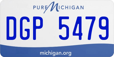 MI license plate DGP5479