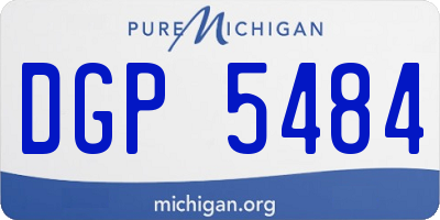 MI license plate DGP5484