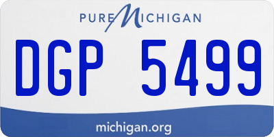 MI license plate DGP5499