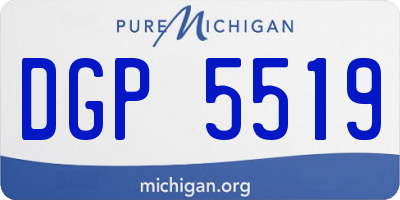 MI license plate DGP5519