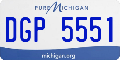 MI license plate DGP5551
