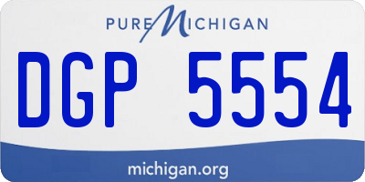 MI license plate DGP5554