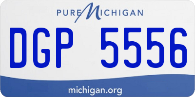 MI license plate DGP5556