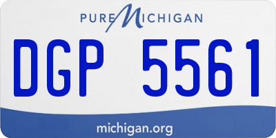 MI license plate DGP5561