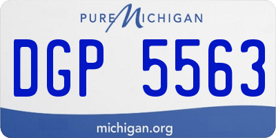MI license plate DGP5563