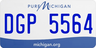 MI license plate DGP5564