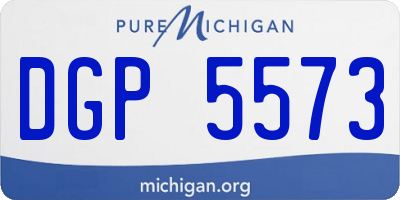 MI license plate DGP5573