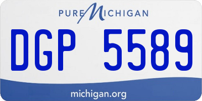 MI license plate DGP5589
