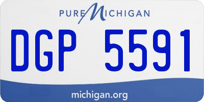 MI license plate DGP5591