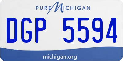 MI license plate DGP5594