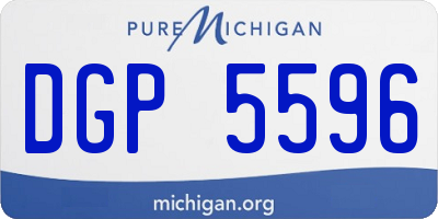 MI license plate DGP5596