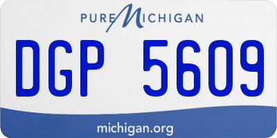 MI license plate DGP5609