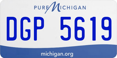 MI license plate DGP5619