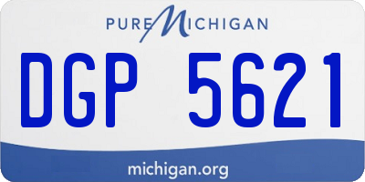 MI license plate DGP5621